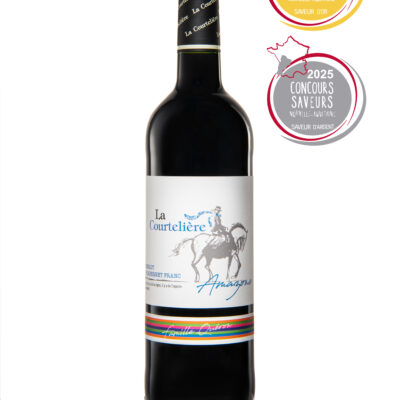 Medaille or Amazone Courteliere vin rouge