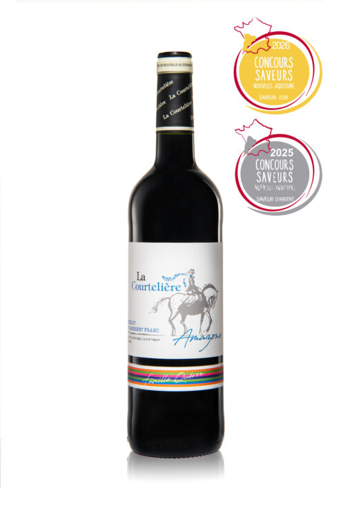 Medaille or Amazone Courteliere vin rouge