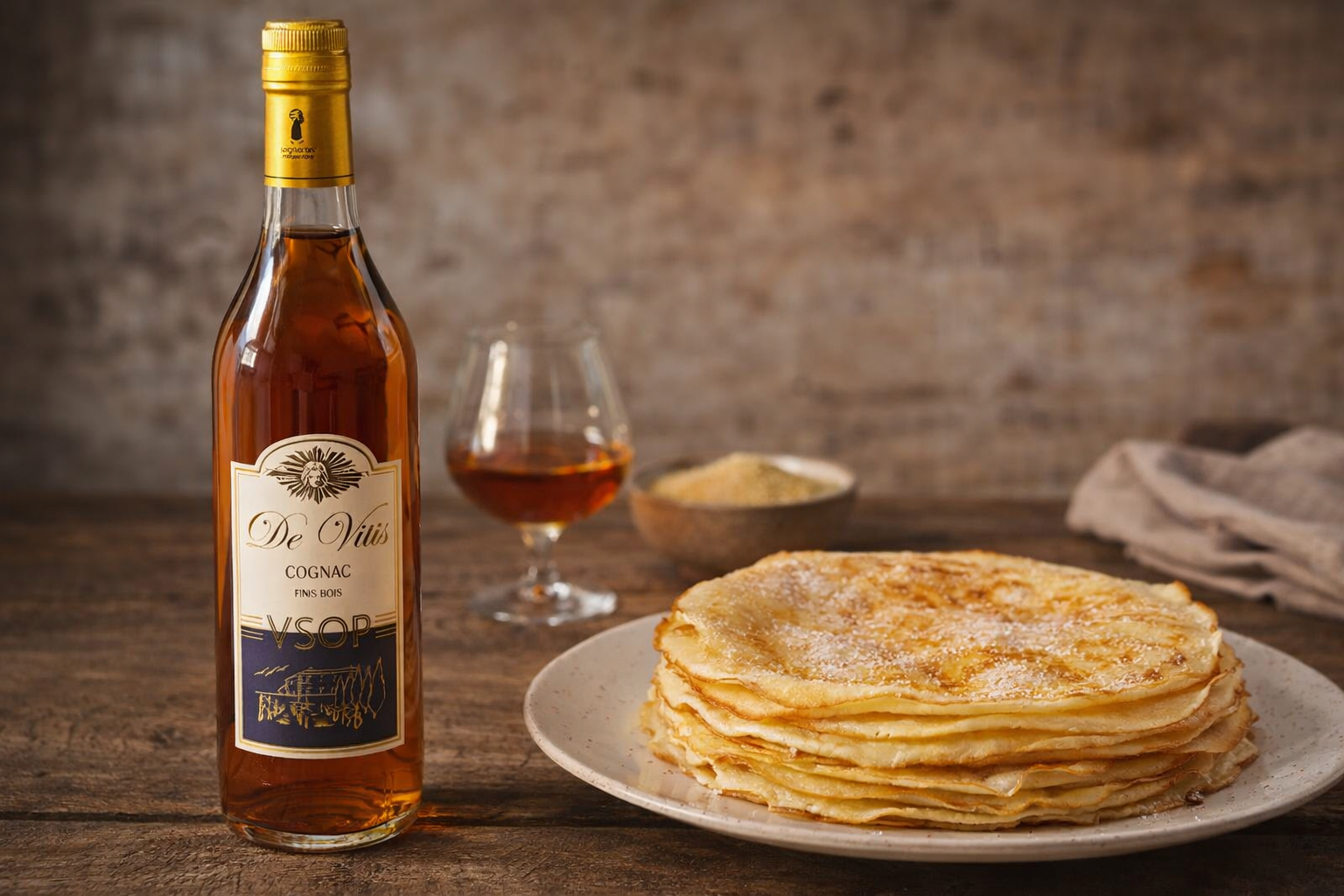 crepes cognac vsop de vitis chandeleur